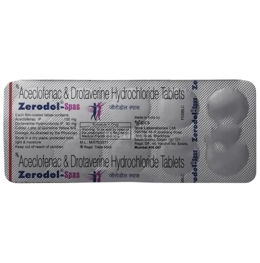 zerodol spas tablet 10's